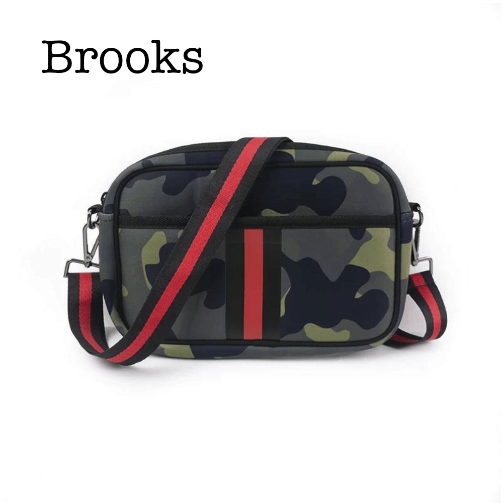 Neoprene Compact Crossbody Bag for Travel and Everyday Use - Love Salve